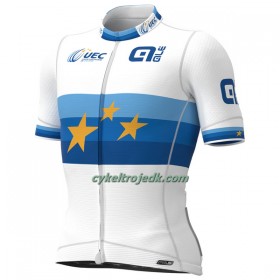 Cykeltrøje 2022 Groupama FDJ Europa Mesterskab Hvid Blå